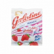 Galatine 佳乐锭 意大利原装生产牛乳糖（草莓味）125克袋奶糖